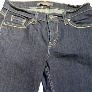 Levi 529 Jeans Womens 31x32 Blue Denim Curvy Bootcut Dark Wash Unique Design